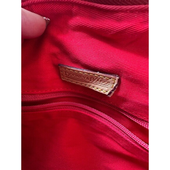 Dooney & Bourke J0130121 Wayfarer Yellow Leather Accent Zip Tote Shoulder Bag - Picture 7 of 10